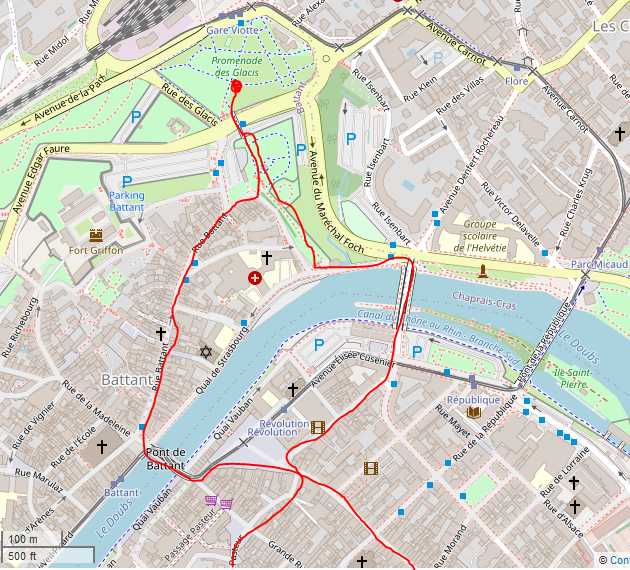 [parcours nord de la Nelken Line]